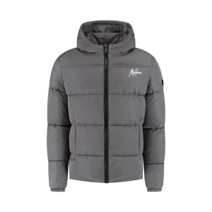 Malelions Sport Ace Puffer Jacket | Charcoal