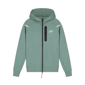 Malelions Sport Counter Zip Hoodie | Green