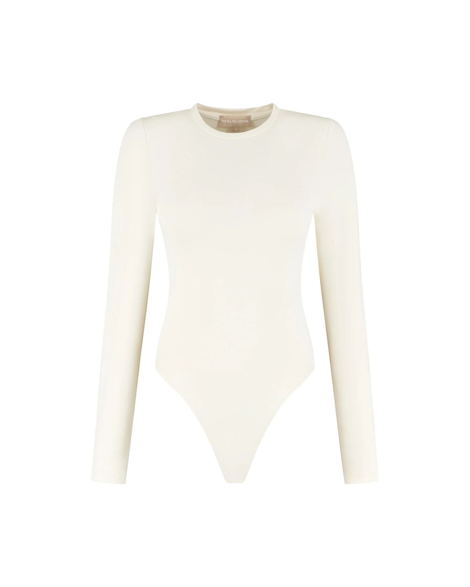 Malelions Women Crewneck Bodysuit | Cream - Afbeelding 2