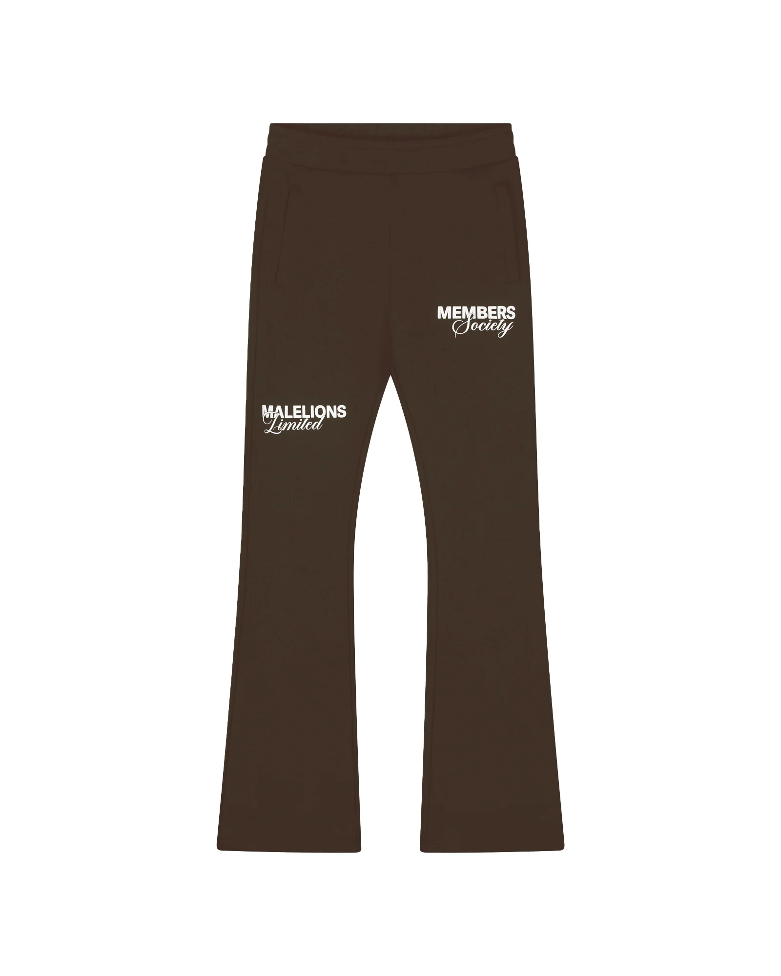 Malelions Women Members Society Flared Sweatpants | Brown