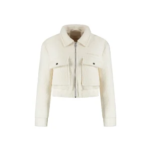 Malelions Women Label Bouclé Jacket | Cream