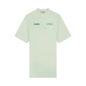 Malelions Women Italian Summer T-Shirt Dress | Pistachio/Teal