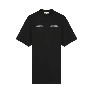 Malelions Women Italian Summer T-Shirt Dress | Black/White