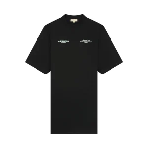 Malelions Women Italian Summer T-Shirt Dress | Black/Pistachio