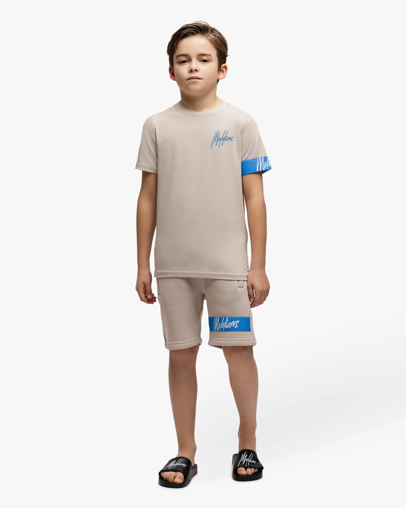 Malelions Junior Captain Shorts 2.0 | Taupe - Afbeelding 5