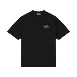 Malelions Men Oversized Split T-Shirt | Black/Red