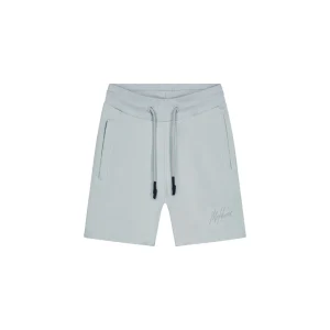 Malelions Junior Striped Signature Shorts | Ocean Grey