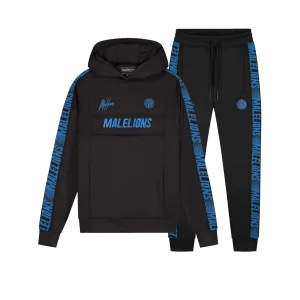 Malelions Sport Warming Up Tracksuit | Black/Cobalt
