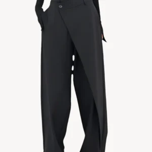 Vera | Oversized Pantalon met Dubbele Knoop Detail