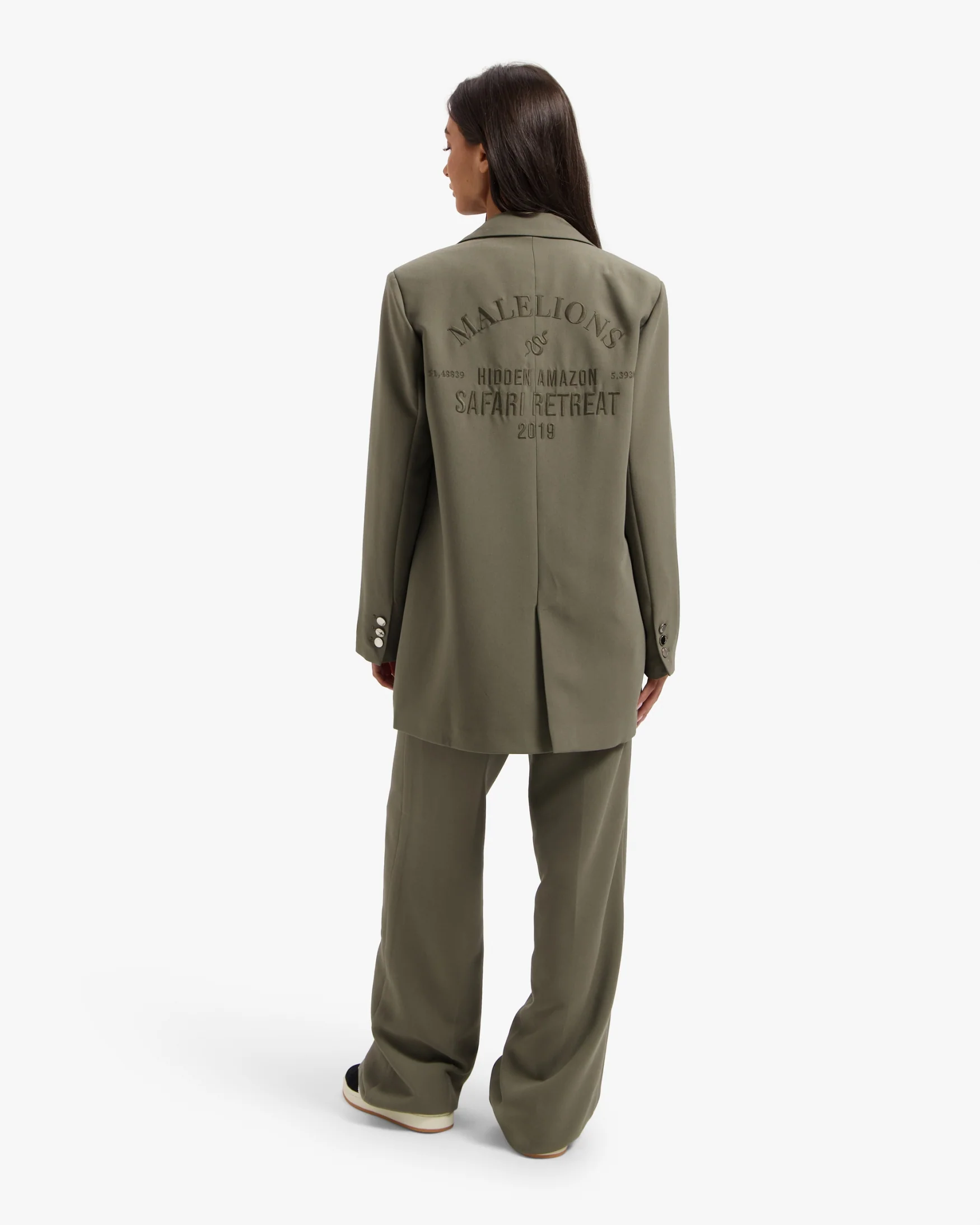 Malelions Women Hidden Amazon Blazer | Army Green - Afbeelding 6