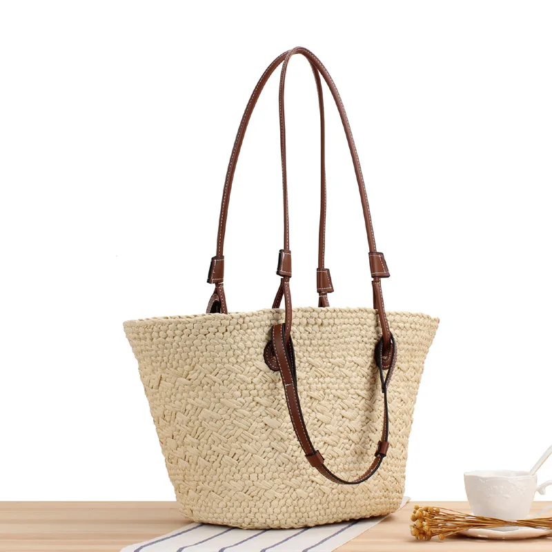 Harper | Grote Raffia Schoudertas voor Dames - Afbeelding 5