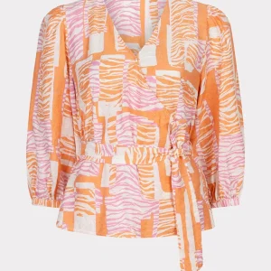 Esqualo Blouse wrap Divine Blocks SP26.10029