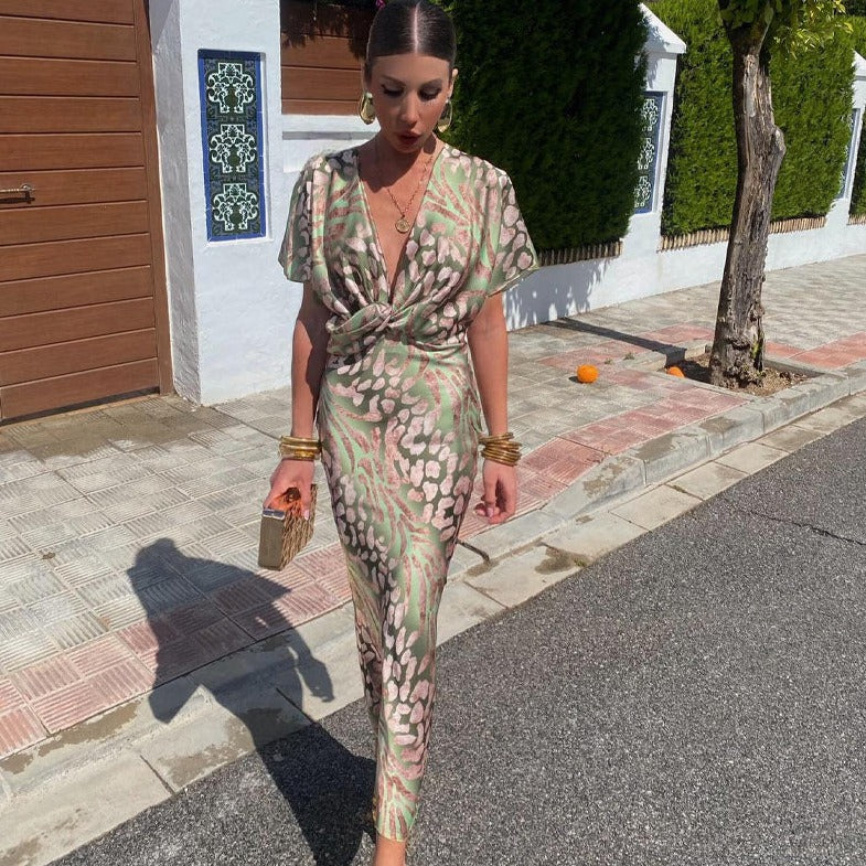 Zi | Maxi Jurk met Twist Detail en Elegante Pasvorm - Afbeelding 3