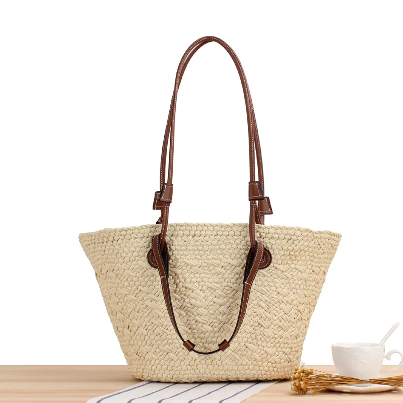 Harper | Grote Raffia Schoudertas voor Dames - Afbeelding 4