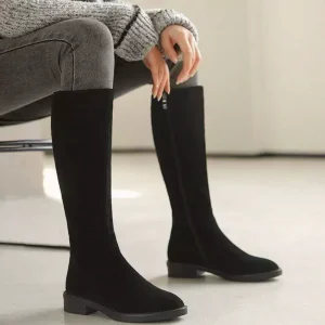 Eireen | Hoogwaardige Suède Laarzen Dames - Kniehoog met 3cm Hak