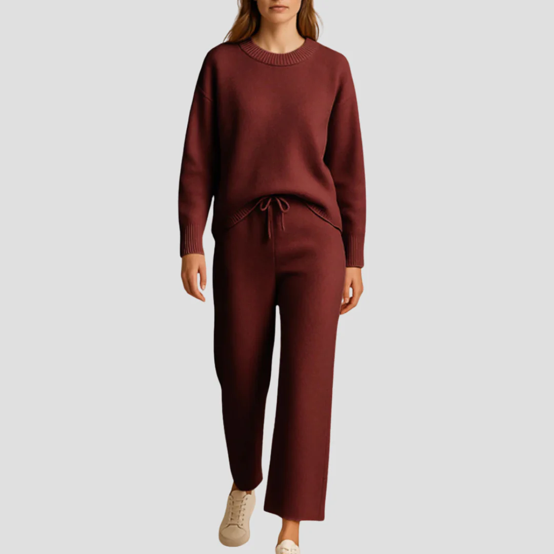 Sallie | Zachte Loungewear Set Dames - Tweedelig, Gebreide Stof, Comfy en Casual