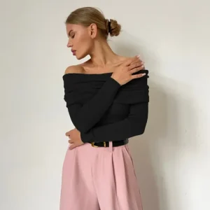 Donna | Elegante Off-Shoulder Top met Lange Mouw