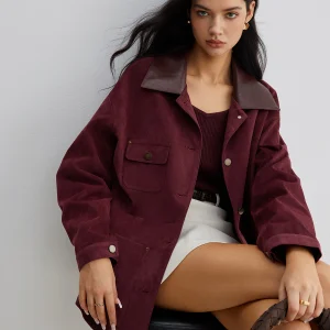 Surila |Casual Suede Jas Dames - Lange Mouwen, Regular Fit