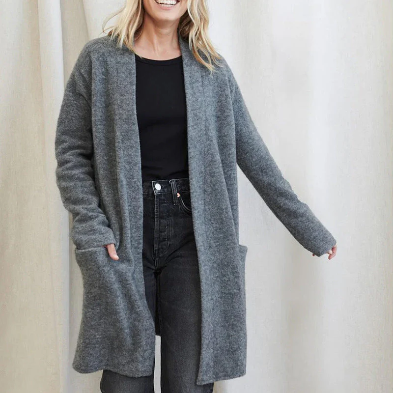 Tina | Comfortabel Lang Vest Dames - Open Voorkant met Ruime Zakken - Afbeelding 5