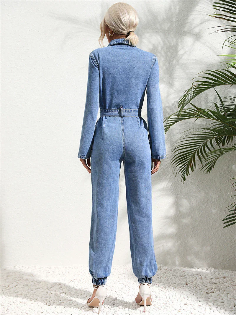 Regina | Denim Jumpsuit voor Dames - Afbeelding 8