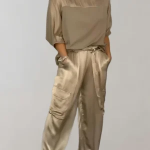 Dames Kledingset Shirt met 3/4 Mouwen met Cargo Broek