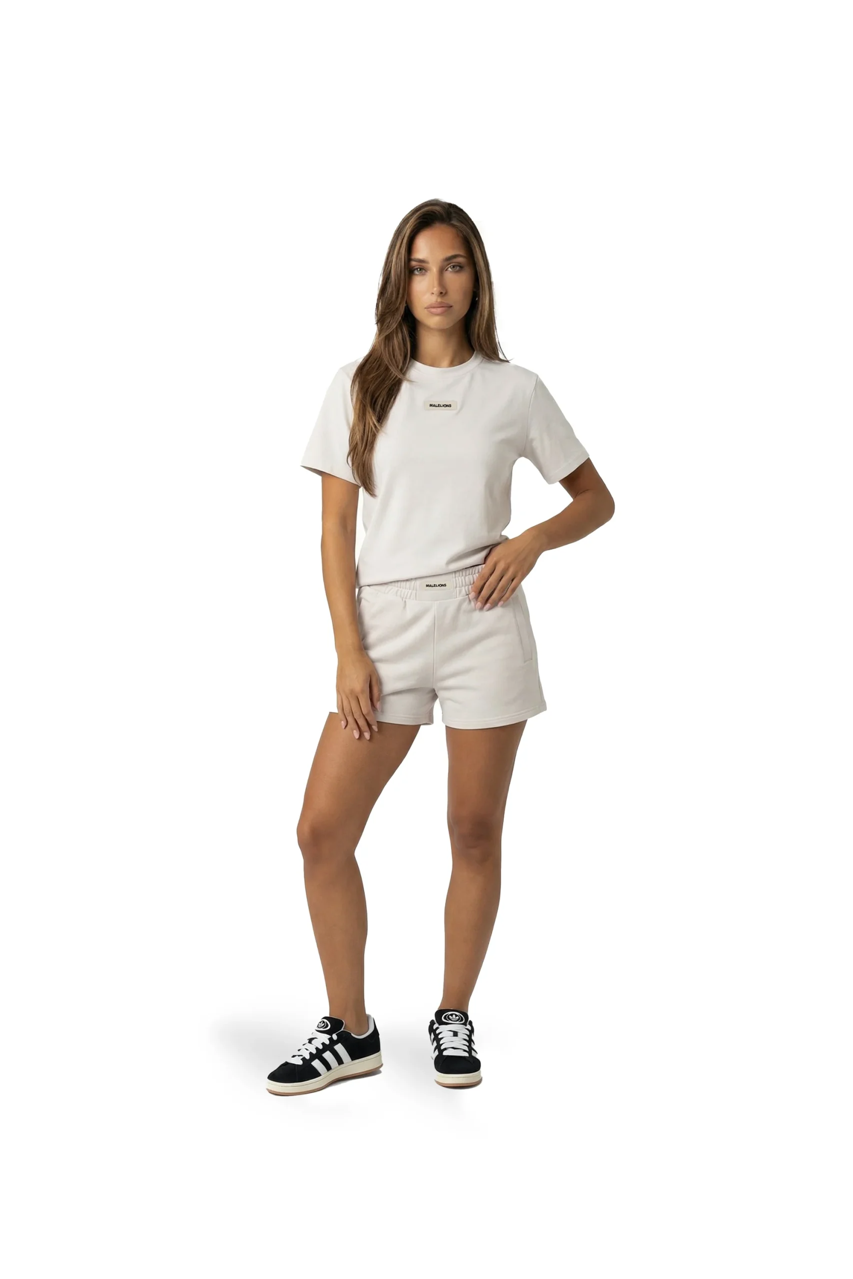 Malelions Women Patch Logo Shorts | Soft Pink - Afbeelding 3