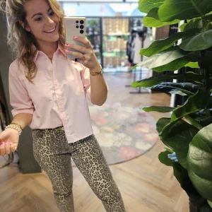 Sisters Point Blouse Elesa-SH Baby Pink