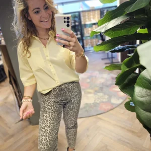 Sisters Point Blouse Elesa-SH Pale banana yellow