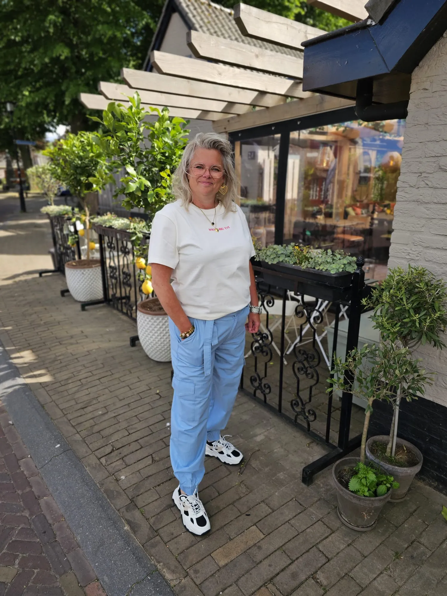 Elvira Trouser Robin sky blue - Afbeelding 4