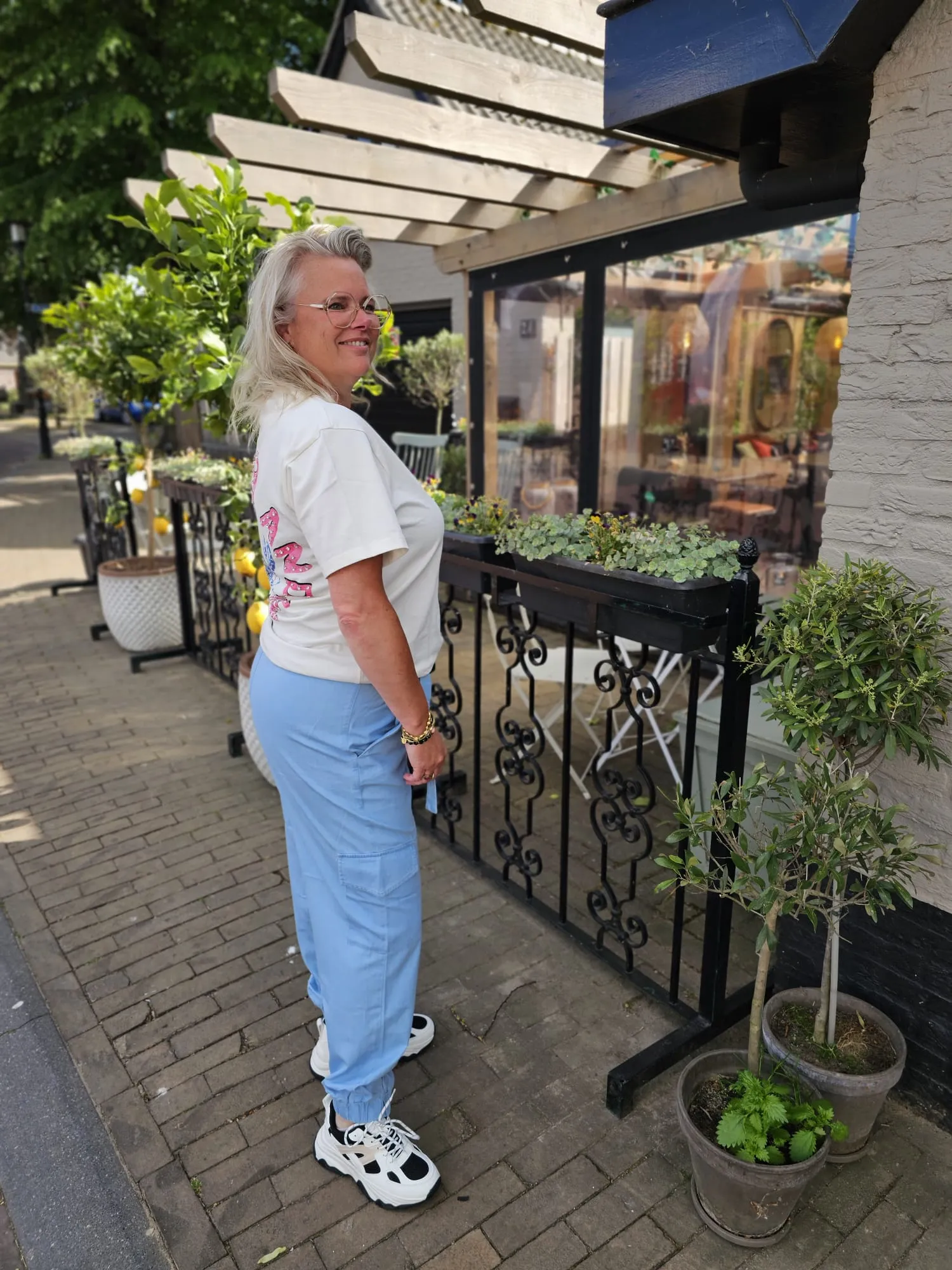 Elvira Trouser Robin sky blue - Afbeelding 3