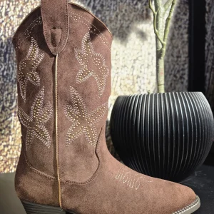 Cowboy boots darkbrown leila