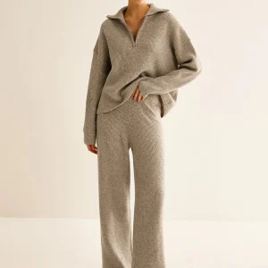 Jaxxy | Wol Blend Zipper Dames Sweater - Veel Stretch, Casual