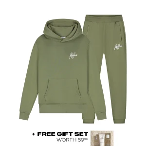 Malelions Women Signature Tracksuit | Army Green