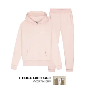 Malelions Women Signature Tracksuit | Light Pink