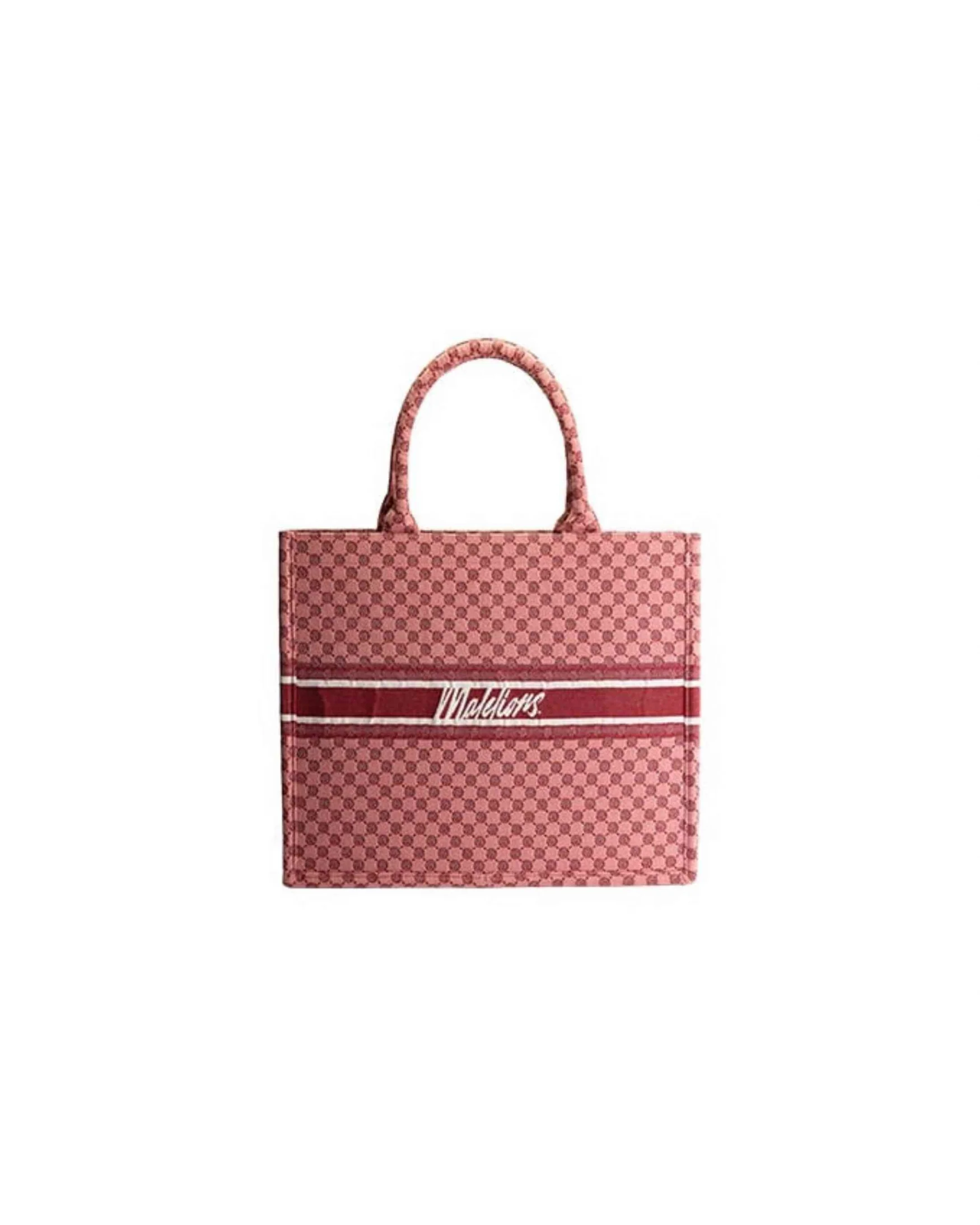 Malelions Women Monogram Tote Bag | Coral - Afbeelding 4