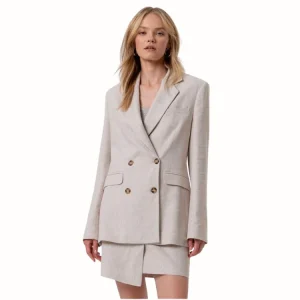 Double Breasted Jacket - Linnen & Katoen