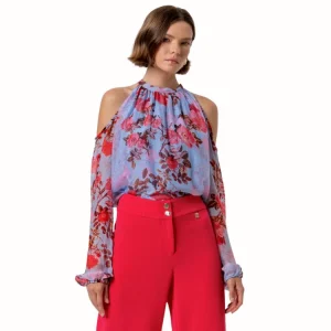 Zijden Blouse met Open Schouders – Subtiel Sensueel & Elegant | Fracomina