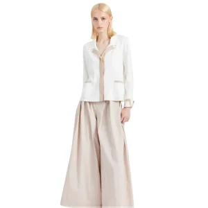 Beige Culotte Rok-Broek – Katoen | Blue Bianco Milano Made in Italy