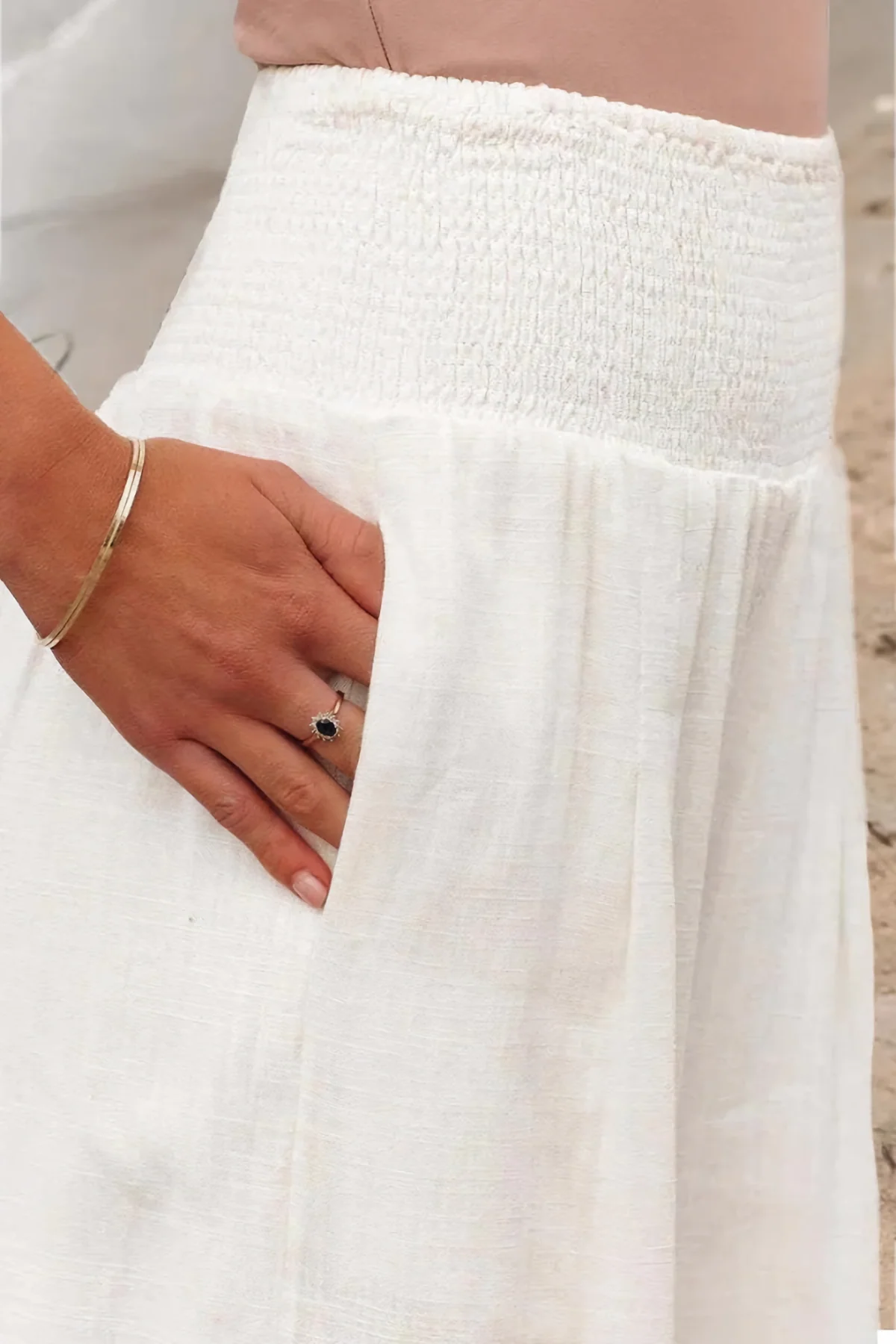 Dames Broek Hoge Taille met Elastische Band - Afbeelding 9