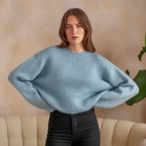 Chay | Zachte Dames Trui met Ronde Hals – Mohair Mix