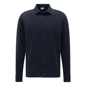 A Trip In The Bag Pique Overhemd Donkerblauw - Match Laren