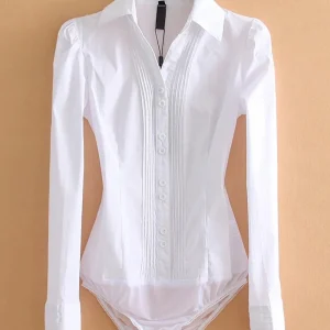 Jasmin | Getailleerde Katoenen Body Blouse voor Dames