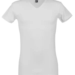 Alan Red Heren T-shirt Oklahoma Wit V-Hals Stretch 2-Pack