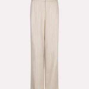 Esqualo Trousers  Linen stripe Sand
