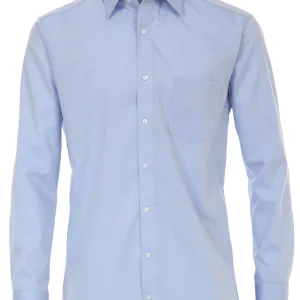 Casa Moda Heren Overhemd Blauw Poplin Comfort Fit ML7