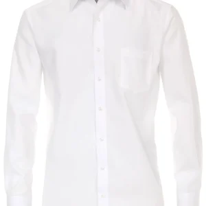 Casa Moda Heren Overhemd Wit Poplin Comfort Fit ML7