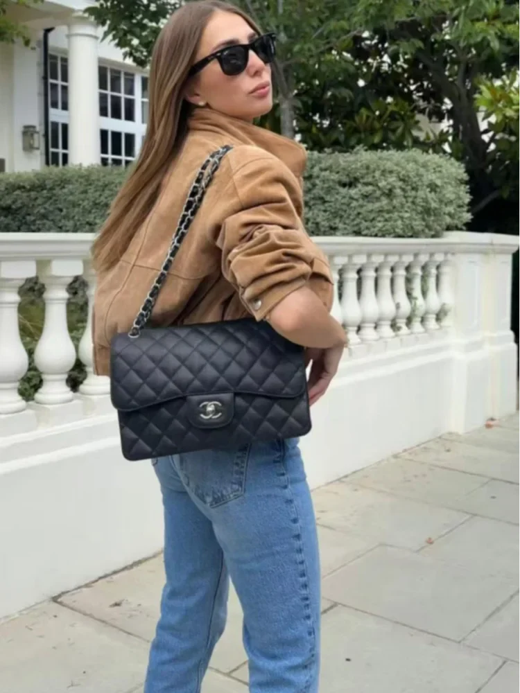 Dames Korte Jas Oversized met Ritszakken en Vintage Look - Afbeelding 3