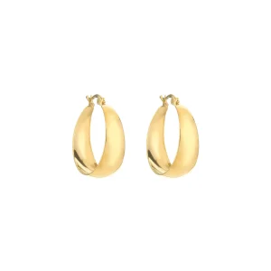 Aiko | Flat Hoops 25mm Oorbellen