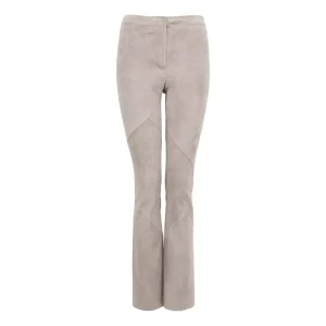 Frauenschuh Leren Broek Aurelia Zand - Match Laren