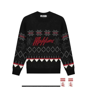 Malelions Women Christmas Sweater | Black/Red